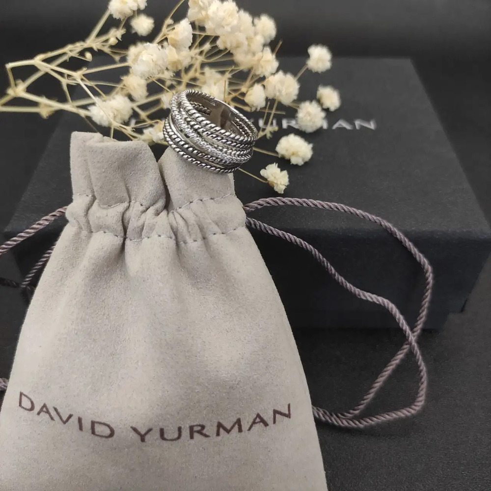 David Yurman Threaded Diamond Ring - Picture 2 of 8
